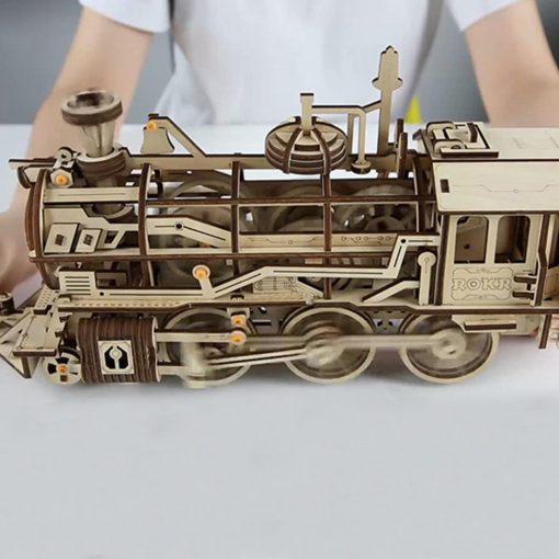 3D WOODEN PUZZLE TRAIN (GEAR DRIVE)