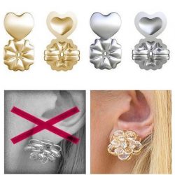 GOLD & SILVER HYPOALLERGENIC EARRING BACK SUPPORTS