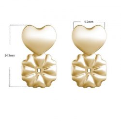 GOLD & SILVER HYPOALLERGENIC EARRING BACK SUPPORTS