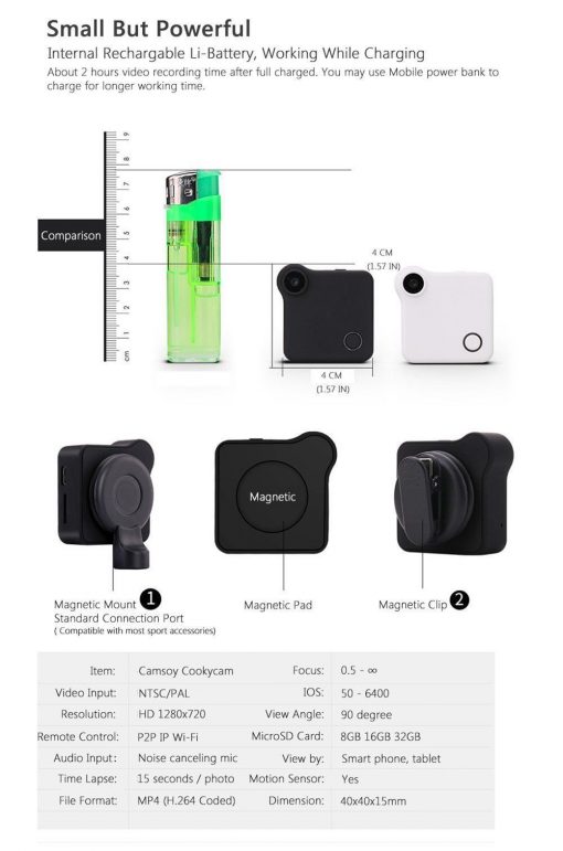 MINI WIFI MAGNETIC CAMERA