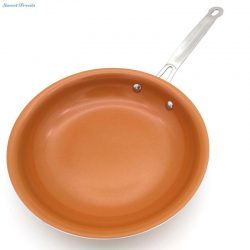 SLIPPY NON-STICK COPPER FRYING PAN WITH CERAMIC COATING (10 INCH)