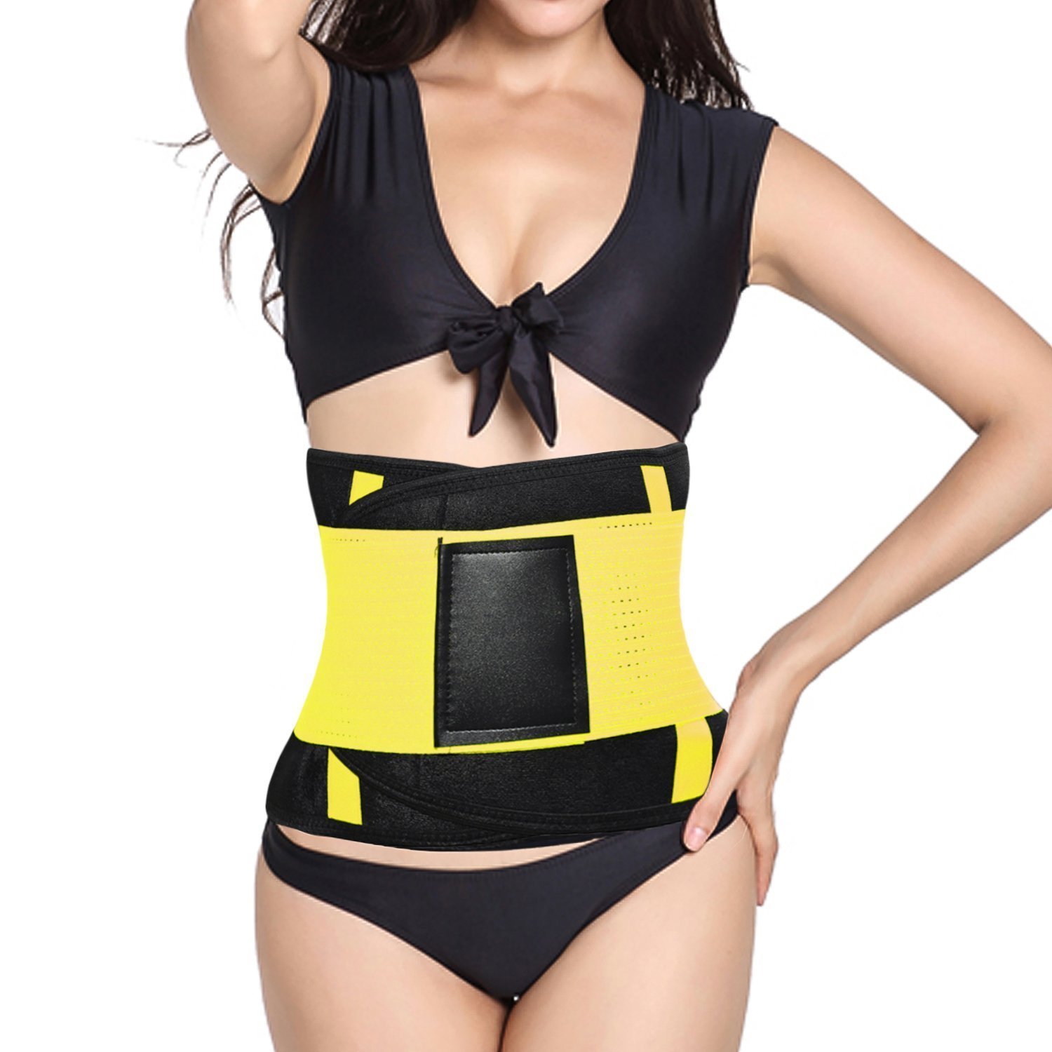 Someone's in a Makro Hot Shaper Power Slimming Body Shaper & Waist Trainer  Belt – Yellow Mood